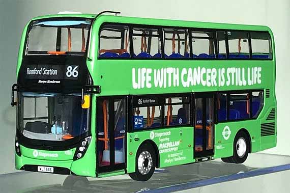 Stagecoach London ADL Enviro400MMC hybrid Macmillan Cancer